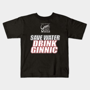 save water drink ginnic Kids T-Shirt